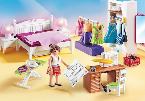 Playmobil Bedroom with Sewing Corner