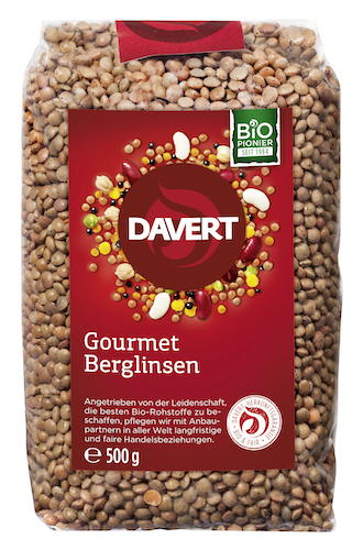 Davert Gourmet Mountain Lentils 500g