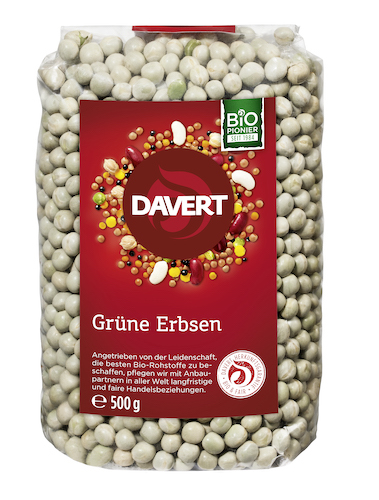 Davert Green Peas 500g
