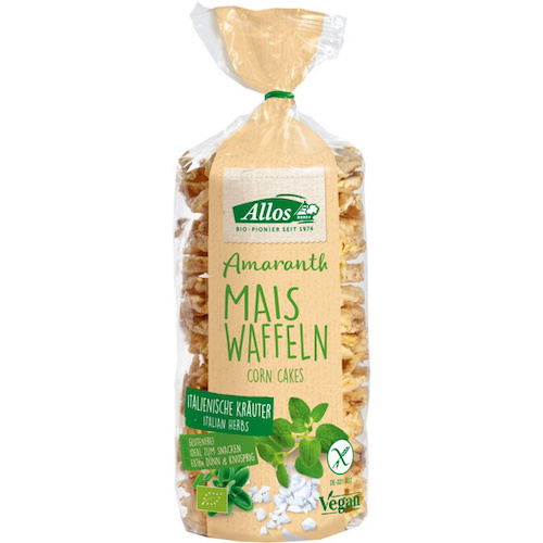 Allos Amaranth Maiswaffeln mit italienischen Kräutern 100g
