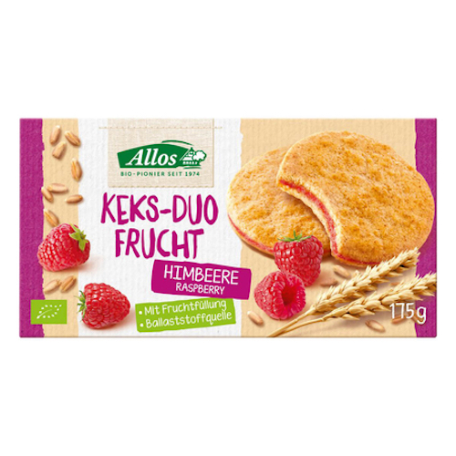 Allos Cookie Duo Fruit Raspberry 175g