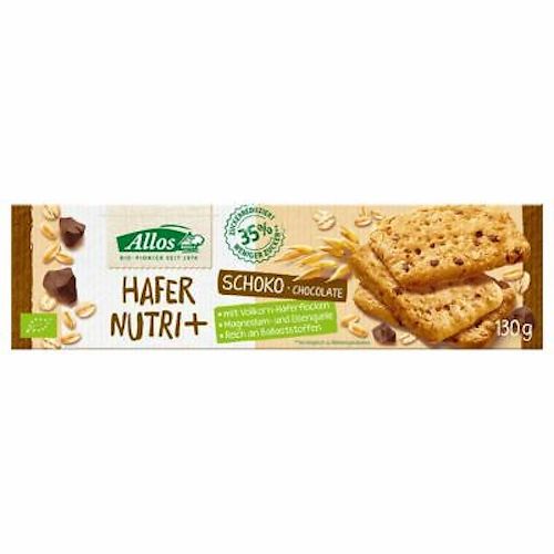 Allos Nutri+ Hafer Kekse Schokolade 130g