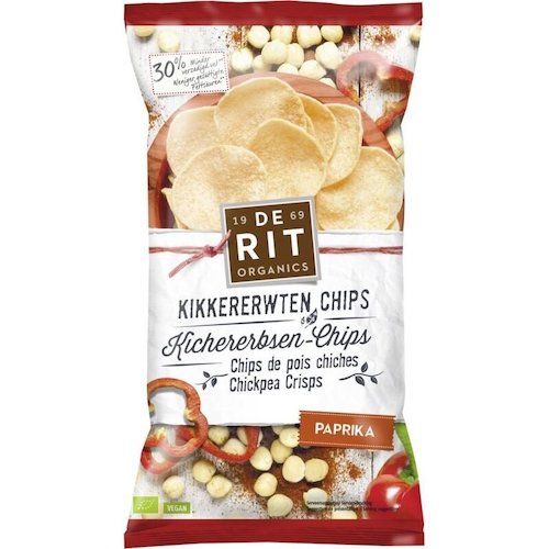 De Rit Chickpea Crisps Paprika 75g