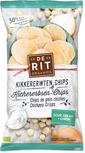 De Rit Chickpea Crisps Sour Cream Onion 75g