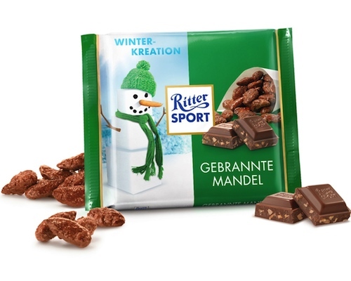 Ritter Sport Winter-Creation Roasted Almonds 100g