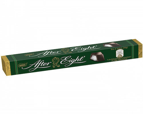 After Eight Bite Size 60g - Dark chocolate pralines with a peppermint cream filling - Natural German