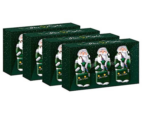 After Eight Mini Santa Clauses 3x20g - 3 hollow Santa Claus figures made of dark peppermint chocolate - Natural German