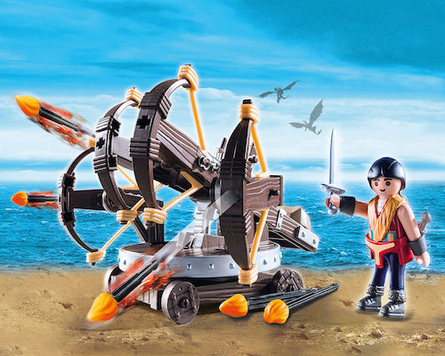 Playmobil Dragons Eret mit 4-Schuss-Feuer-Balliste