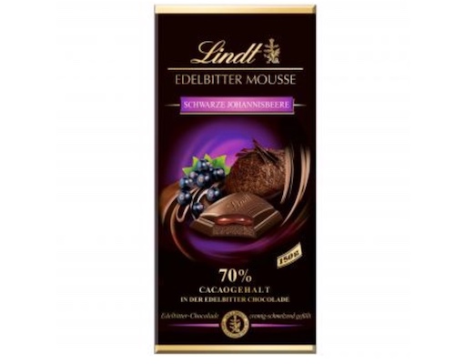 Lindt Dark Chocolate Mousse Blackcurrant Bar 150g