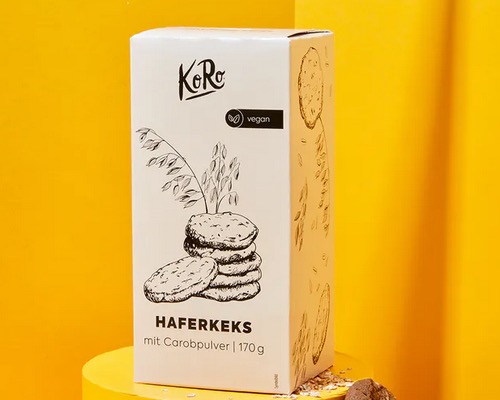 KoRo oat biscuits with carob powder 170g