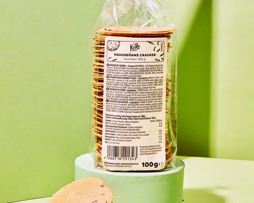 KoRo クミン100gのウエハース薄クラッカー