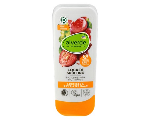 dm Alverde コンディショナーカール有機亜麻仁、有機ブドウ200ml