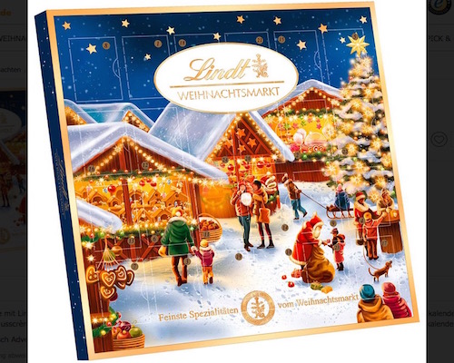 Lindt Christmas Market Mini Table Advent Calendar