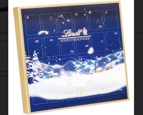 Lindt Weihnachts-Zauber Mini Tisch Adventskalender
