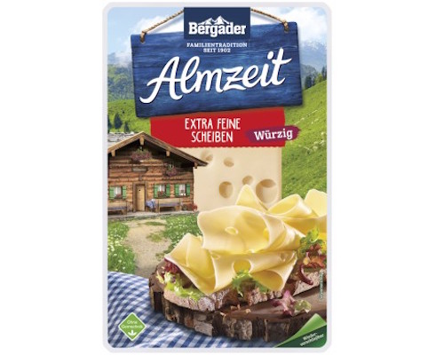 Bergader Almzeit Slices Spicy 130g