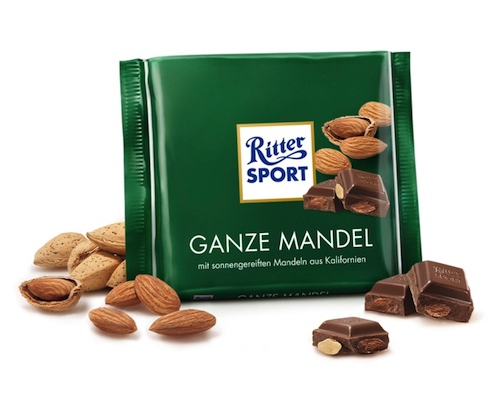 Ritter Sport Whole Almonds 100g