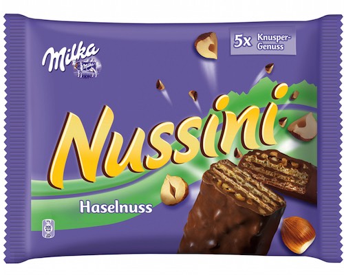 ミルカ ヌッシーニ ヘーゼルナッツ 5本入り 185g