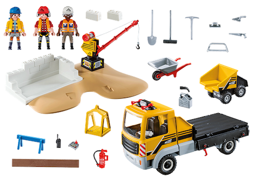 Playmobil Baustelle mit Kipplaster