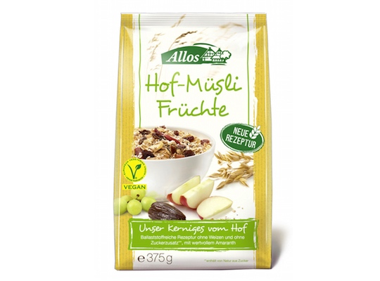 アロス ホーフ-ミューズリー フルーツ 375g