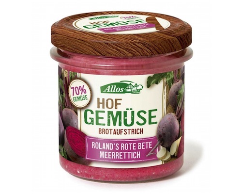 Allos Hofgemüse Rolands Rote Beete Meerrettich Brotaufstrich 135 Allos Hofgemüse Rolands Rote Beete Meerrettich Brotaufstrich 135