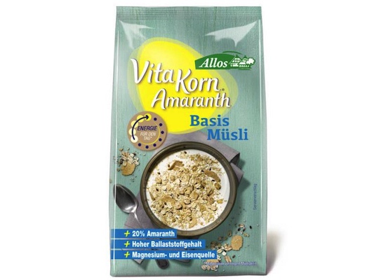 Allos Vita Korn Amaranth Basis Müsli 375g Allos Vita Korn Amaranth Basis Müsli 375g