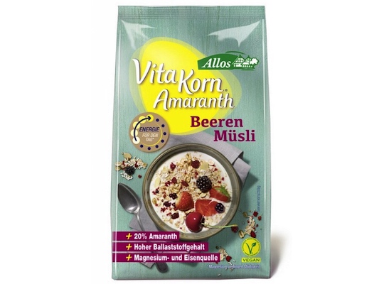 Allos Vita Korn Amaranth Beeren Müsli 375g