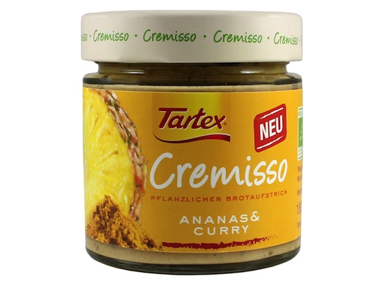 Tartex Cremisso Pineapple & Curry 180g