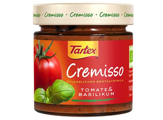 Tartex Cremisso Tomato & Basil 180g