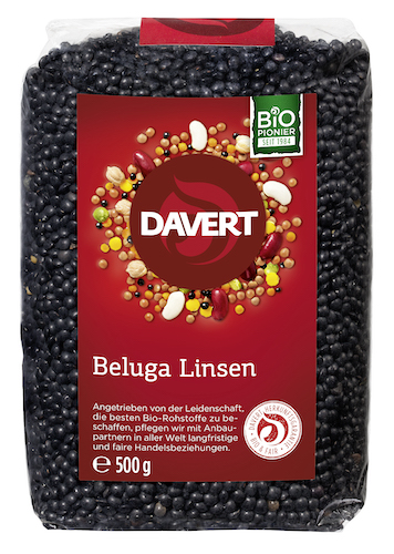 Davert Black Beluga Lentils 500g