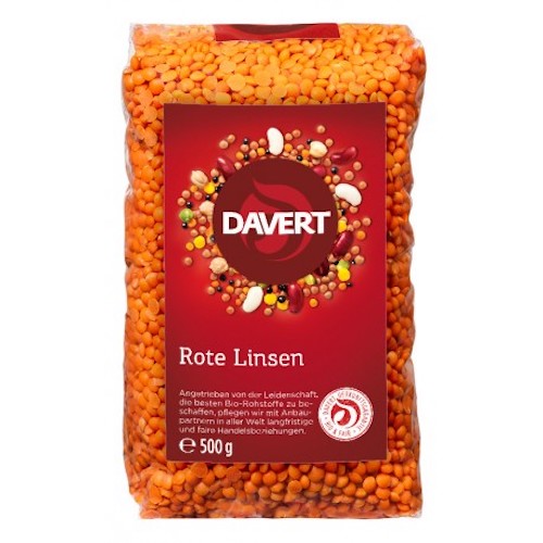 Davert Red Lentils 500g