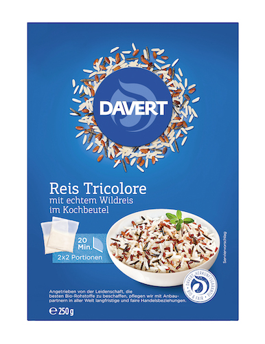 Davert Rice Tricolore In Cooking Bag 250g Davert Rice Tricolore In Cooking Bag 250g