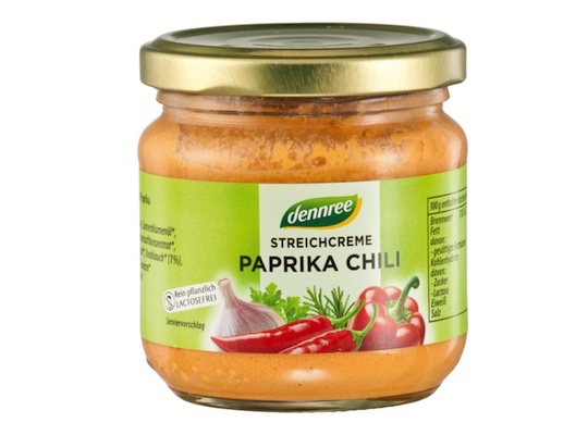 Dennree Streichcreme Paprika Chili 180g