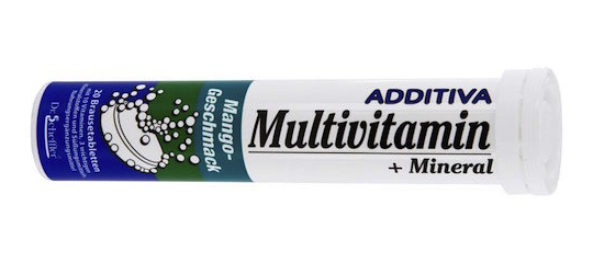 Additiva Multivitamine + Mineral Brausetabletten Mango 86g
