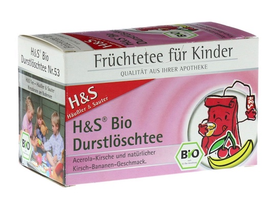 H&S Bio Kinder Früchte-Durstlöschtee 20 Filterbeutel 30g