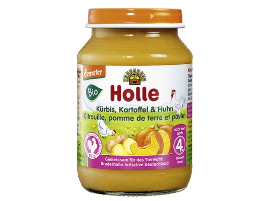 Holle Pumpkin, Potatoes & Chicken Babyglass 190g