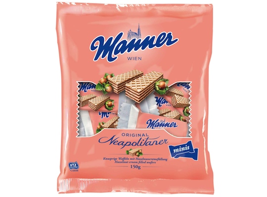 Manner Wafer Fingers Neapolitaner Minis 10 pieces each 150g