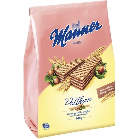 Manner Waffer Fingers Whole Grain 300g