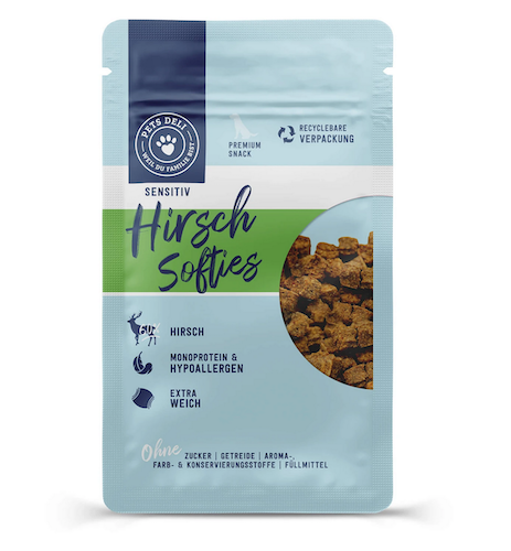 Pets Deli Softies Hirsch Sensitiv 90g Pets Deli Softies Hirsch Sensitiv 90g