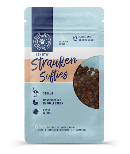 Pets Deli Softies Strauss Sensitiv 90g Pets Deli Softies Strauss Sensitiv 90g