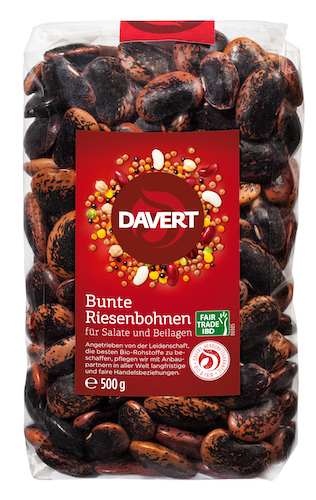 Davert Giant Beans Fair Trade 500g - vegan, glutenfree and 100% organic, fair trade - Natural German