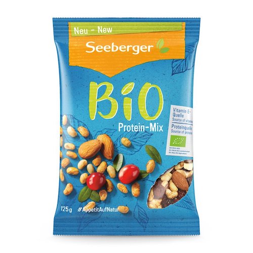 Seeberger Organic Protein-Mix 125g - vegan, glutenfree and 100% organic - Natural German