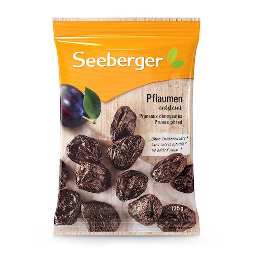 Seeberger Plums Pitted 125g - vegan and glutenfree - Natural German