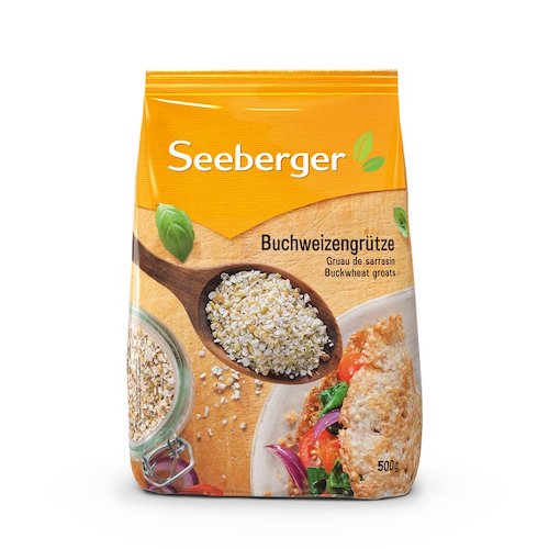 Seeberger Buckwheat Groats 500g - vegan, glutenfree and lactofree - Natural German