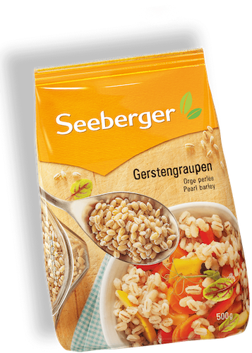 Seeberger Barley 500g - vegan, lactofree, no sugar added - Natural German