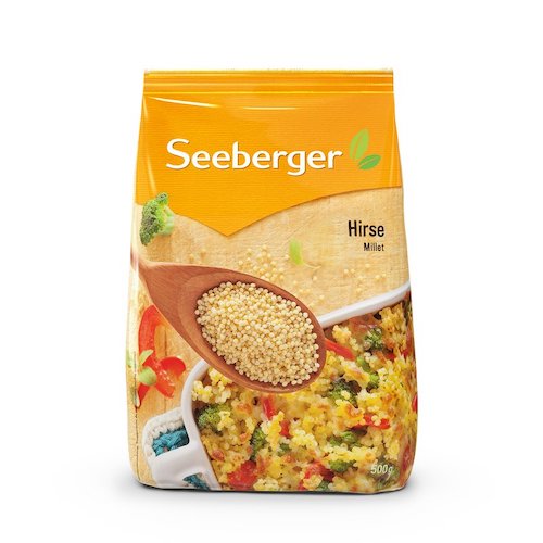 Seeberger Millet 500g - vegan, glutenfree and lactofree - Natural German