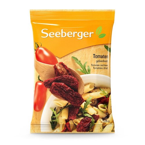Seeberger Tomatoes Dried 125g - vegan, glutenfree and lactofree; no sugar added - Natural German