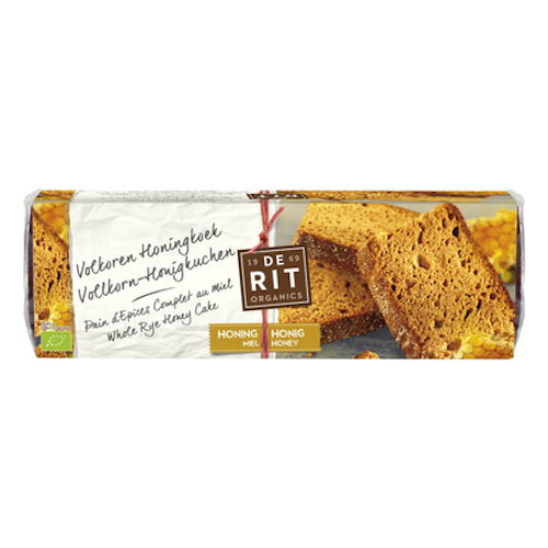 De Rit Honey-Cake Rye 300g - vegetarian, lactofree and 100% organic - Natural German