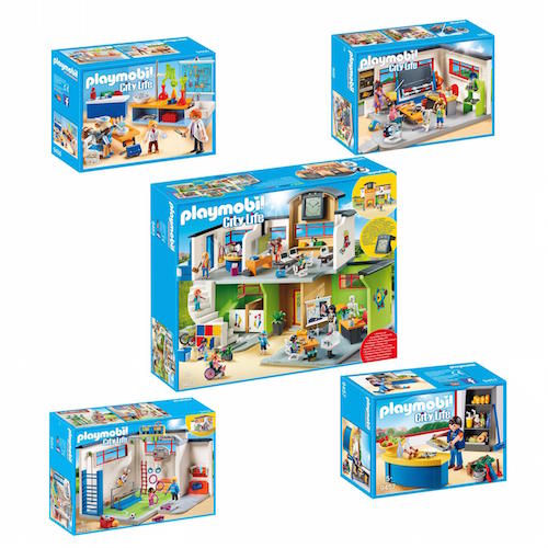 veteraan mogelijkheid Stadium Playmobil City Life Furnished School Building | Natural German