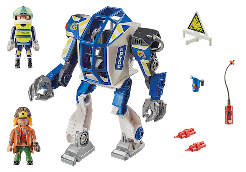 Playmobil City Action Special Operations Police Robot - the robot can be transformed and it can grip accessories and figures. - Natural German