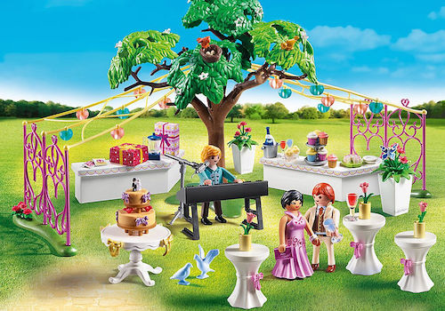 Playmobil City Life Wedding party - You can wear the pretty finger ring with a heart yourself. - Natural German